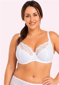 Teyli Balcony Lace Bra White